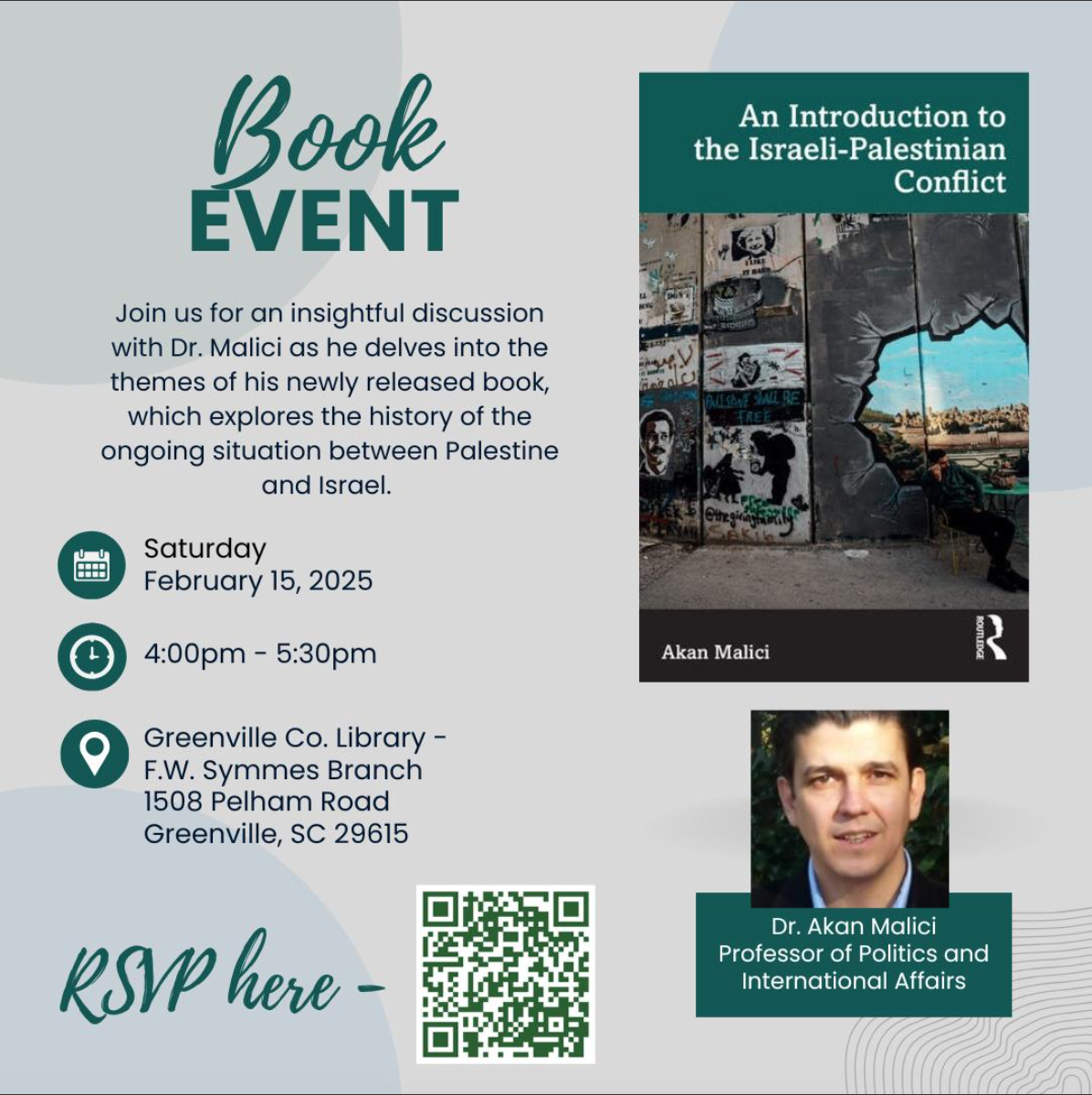 Book Talk with Dr. Akan Malici