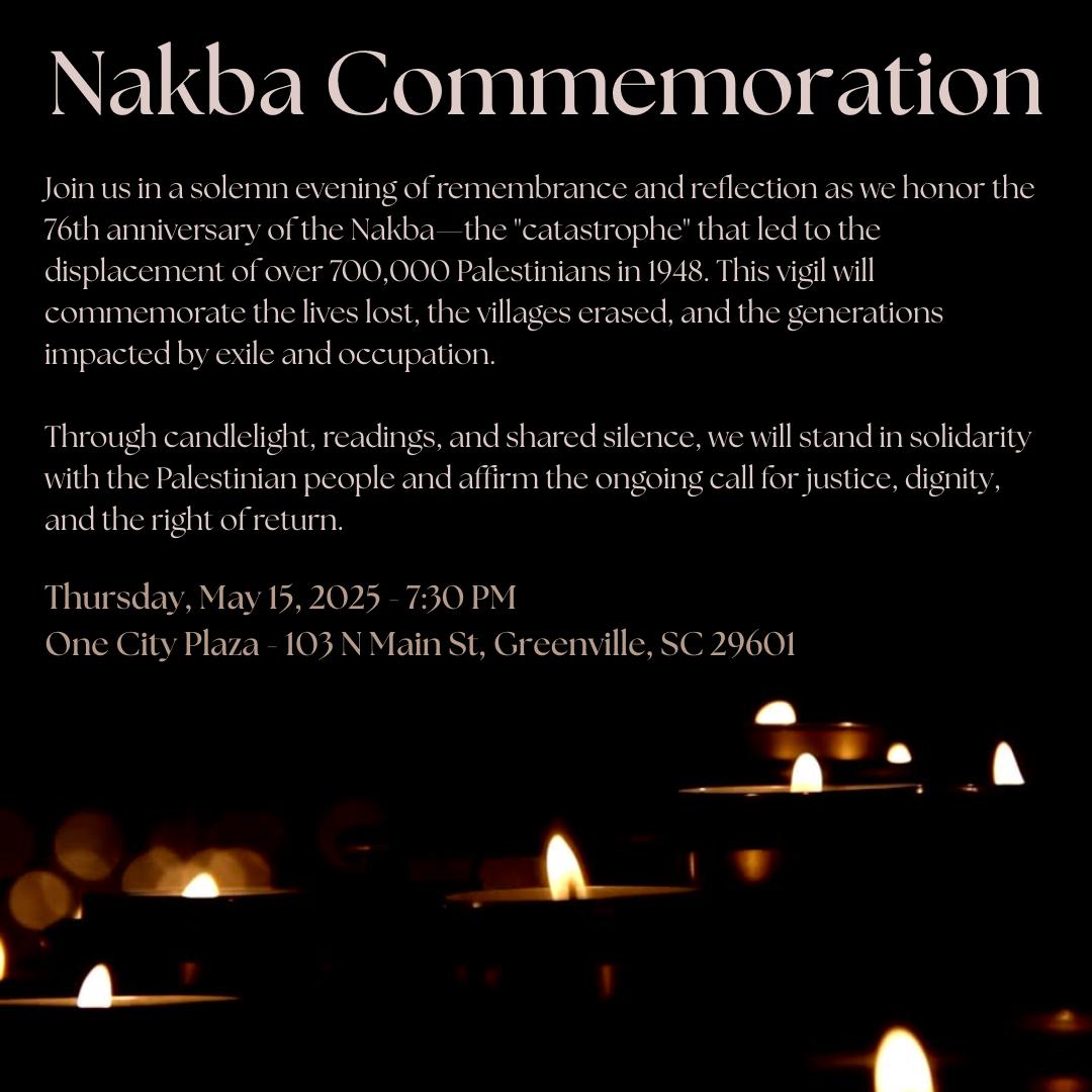 Nakba Commemoration vigil