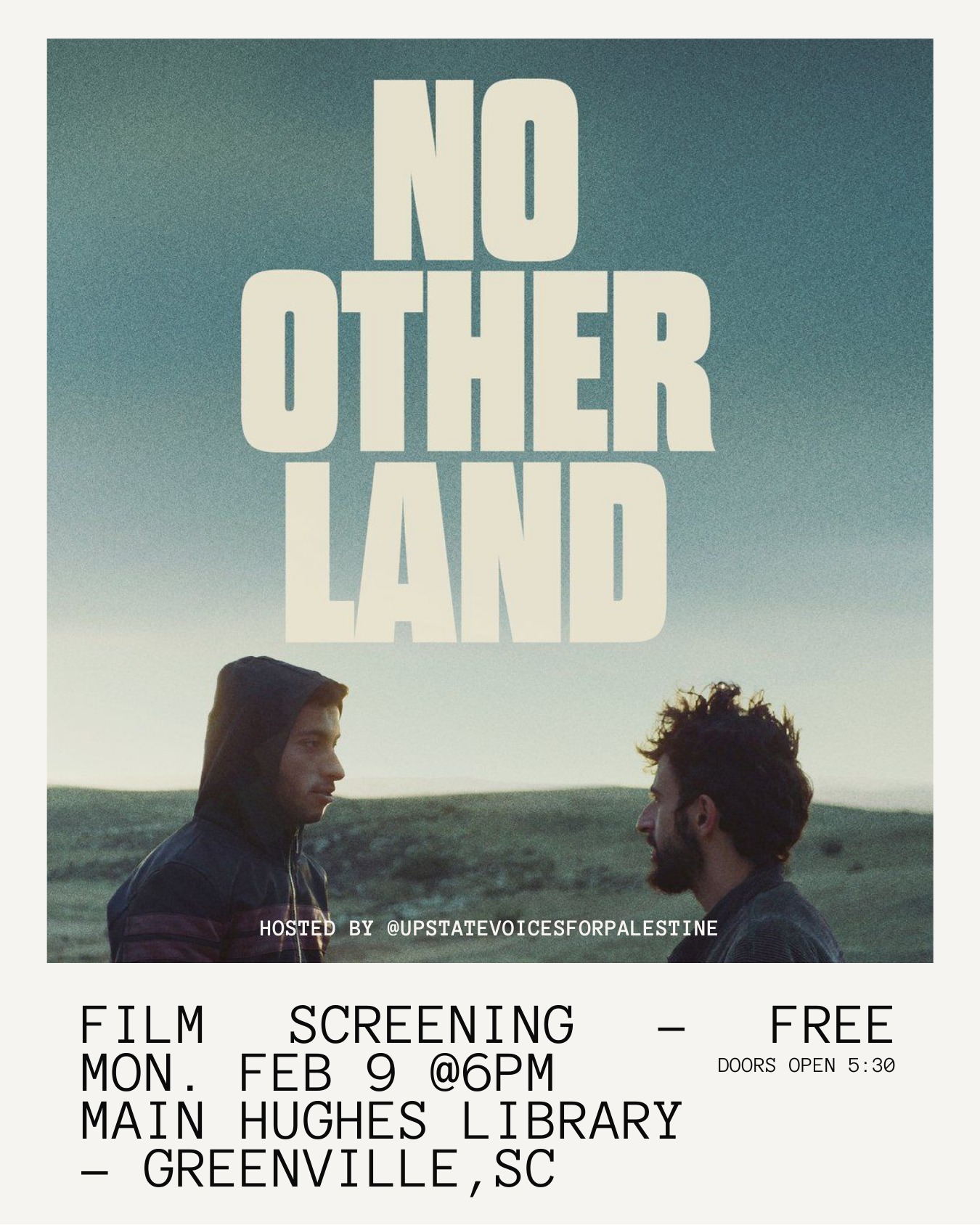 No Other Land film screening