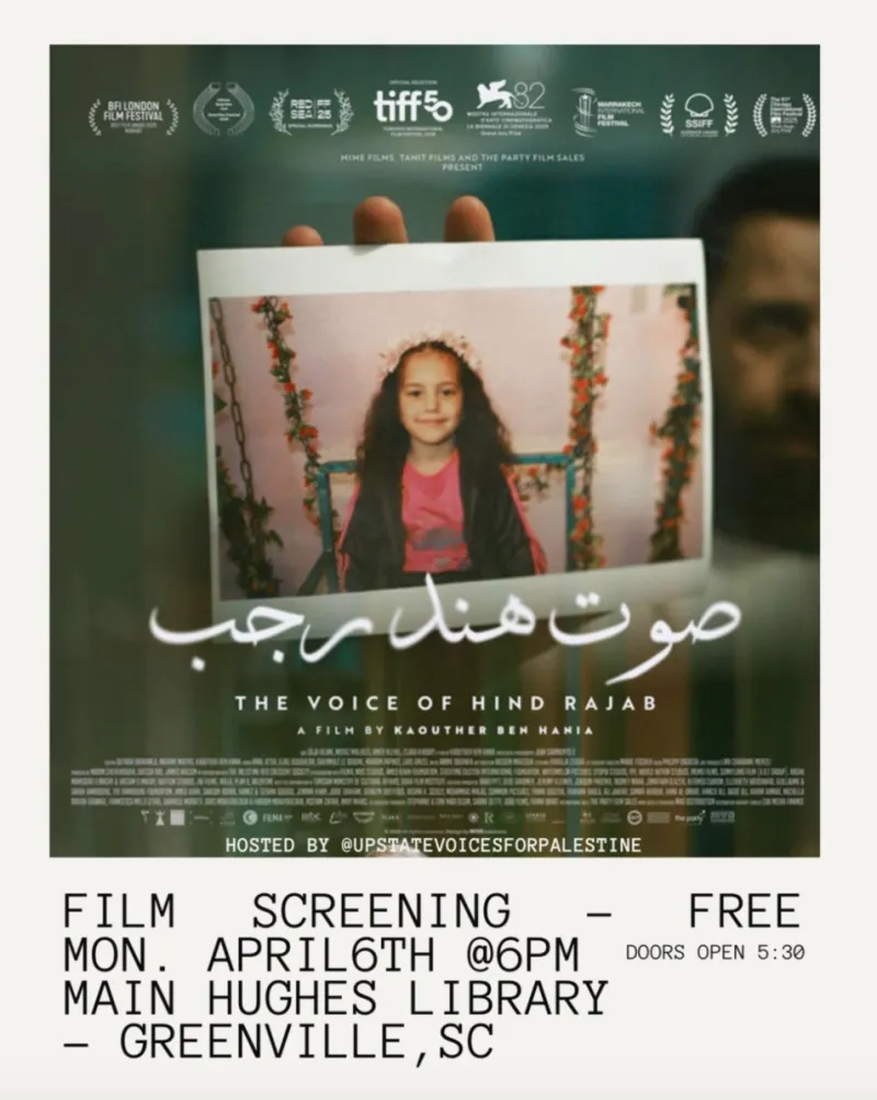 The Voice of Hind Rajab film screening